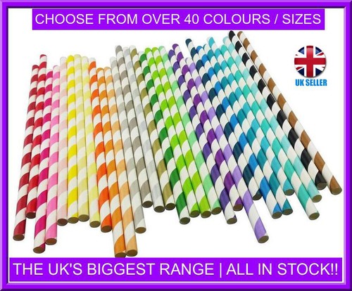 Paper straws black - straws, black/white