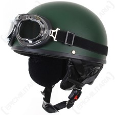 Open Helmet with Goggles -