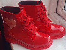 Love Moschino Red Lace-Up