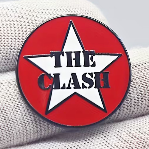 The clash pin badge - the,