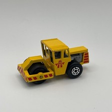 Vintage Matchbox Road Roller Yellow Diecast Construction Vehicle VGC #1h