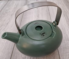 James Sadler Chatsford Typhoo Tea Matt Green Short Spout Teapot With Lid