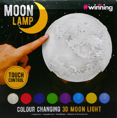 Moon lamp colour - changing, 3d