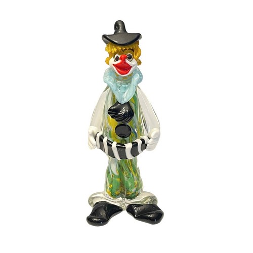 Murano art glass clown - murano,