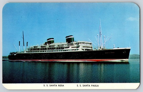 Postcard ship santa rosa - postcard, ss