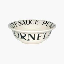 Emma Bridgewater Black Toast Cereal Bowl 1 x 16cm, Ceramic