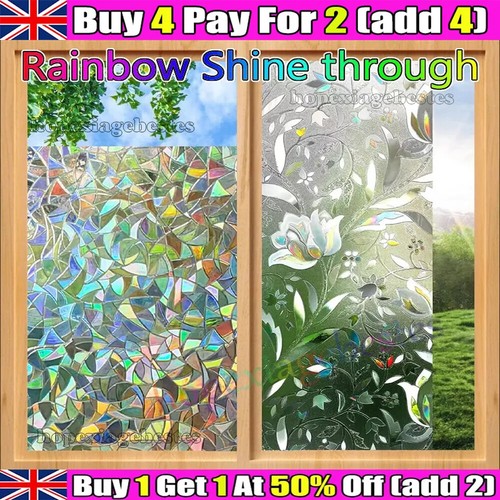 Rainbow frosted window - rainbow,