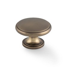 Antique Brass Cabinet Knob 38mm Round Cupboard Door Drawer Wardrobe Bronze Pull