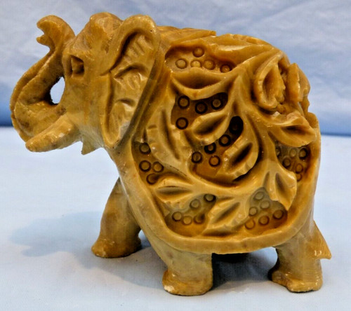 Handcarved elephant marble - handcarved,