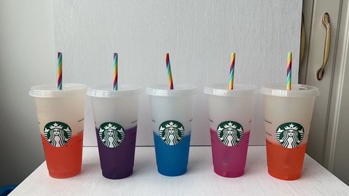 Starbucks colour changing - changing, cup