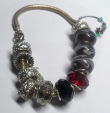 SNAKE CHAIN CHARM BRACELET