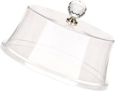 DOITOOL Plastic Round Cake Dome Cover , new but cracked , handle missing , no or