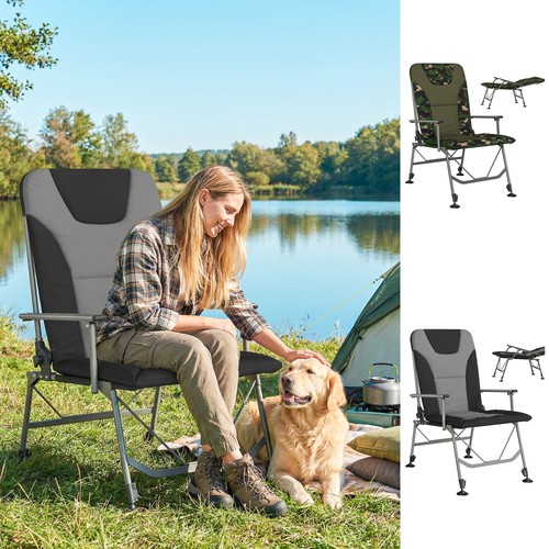 Camping chair padded - padded, reclining