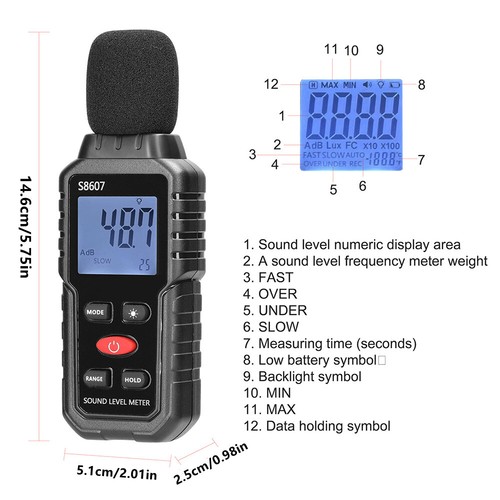 Digital sound level - level, meter