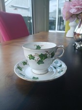 SET X3 VINTAGE COLCLOUGH TEA CUP & SAUCER IVY LEAF PATTERN 8143  - A1 CONDITION