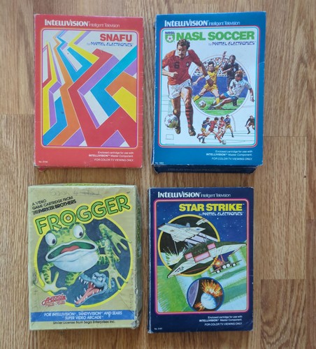Intellivision game cartridges - intellivision,