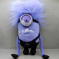 Despicable Me 2 Plush Evil Purple Minion One Eye Soft Toy 12" inch Whitehouse Le