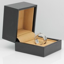 Bulgari B - Zero 1 Ring - 3 Band in 18KT White Gold - Size 58 with Bulgari Box