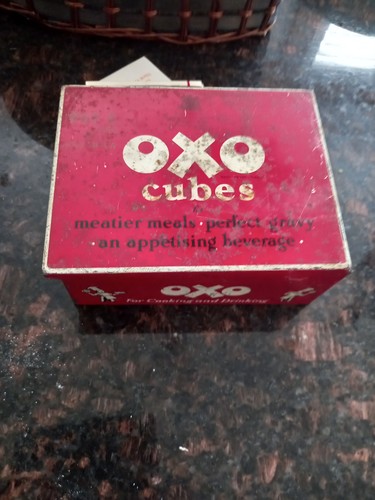 Vintage oxo cubes - lunch, box