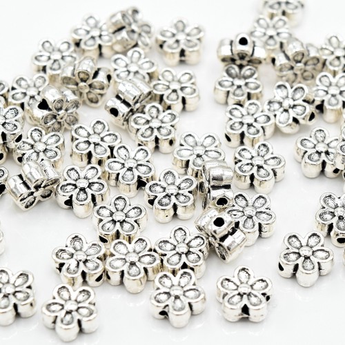 100 brass alloy metal - brass, flower