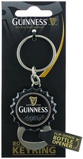 Guinness Black Bottle Cap keyring with flip down bottle opener   2029  (sg)