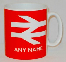 British Rail Mug PERSONALISED Great Train Driver Spotter Model Railway Gift Cup