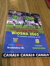 Odra Wodzislaw V Legia Warsaw