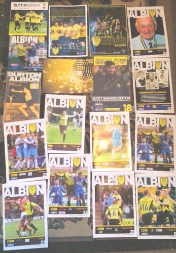 Burton albion programmes - albion,