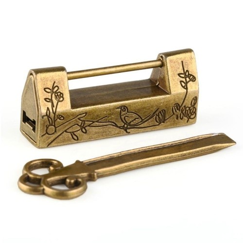 Mini chinese vintage lock - lock, old