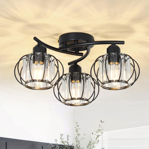Crystal ceiling lights - crystal, living