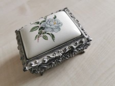 Vintage Metal Lidded Trinket