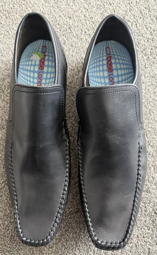 Base london black leather - black,