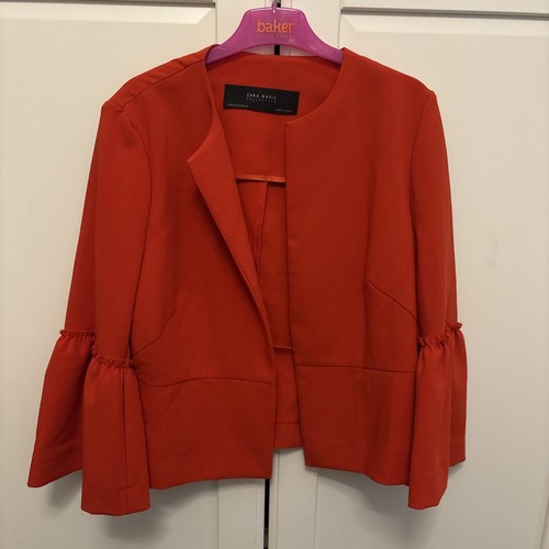 Zara poppy red blazer with - poppy,