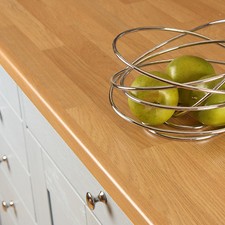Oak Block Laminate Kitchen Worktops 38mm, Wood Worktop Effect, Edging Included