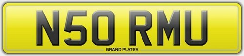 N50 rmu number plate - n50, norm