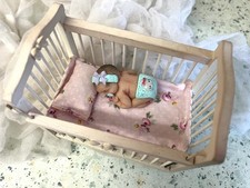 Newborn baby doll dollhouse