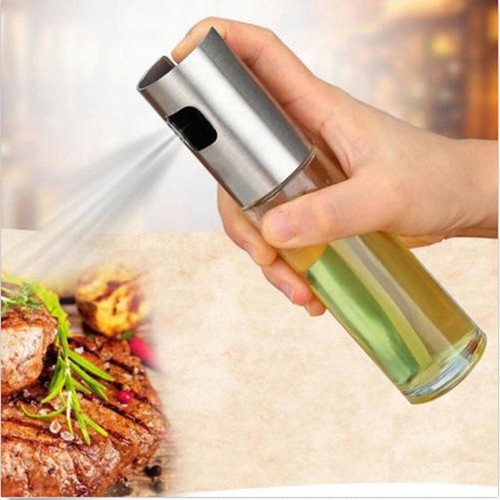 Glass oil spraying bottle with - bottle,