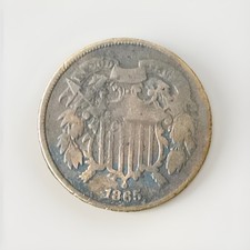 1865 2 cent coin - R40