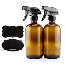 16oz Amber Glass Spray Bottles