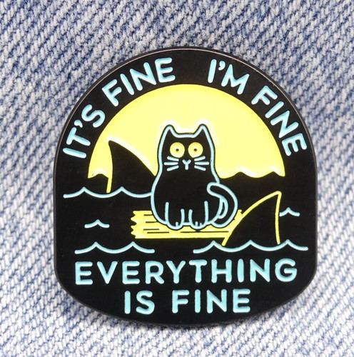 Cat with shark fine - cat, it's