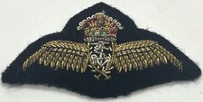 British Military Issue Royal Navy Fleet Air Arm Pilot's Wings Badge Patch