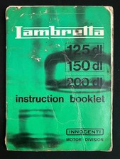Original Innocenti Lambretta DL GP 125 150 200 Owners Instruction Booklet.