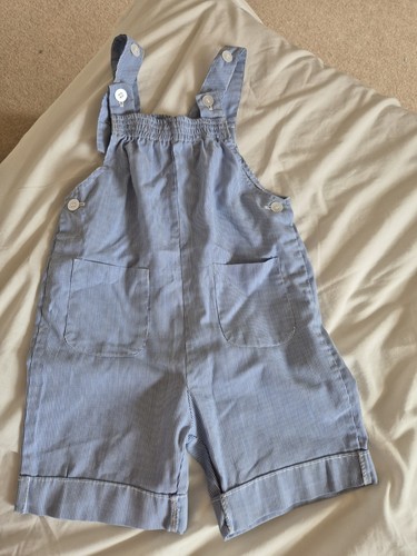 Vintage baby short dungarees
