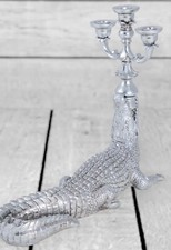 Large Silver Crocodile