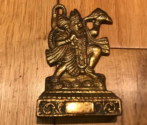 Brass lord hanuman - brass, statue
