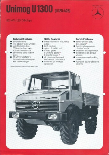 Truck data sheet - data,