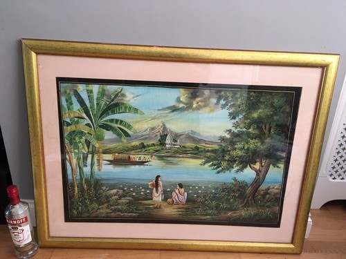 Large indian asian - asian, painting