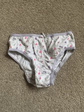 Girl’s Grey Primark Underwear Knickers Briefs - Size 2-3 Years