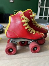 Official Roller Derby Skates Vintage 60s 70s Urethane Wheels Size 12 Kids