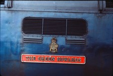 Original K'CHROME 35mm Rail Slide: DELTIC: NAMEPLATE: 55008 TGH: YORK: 1981